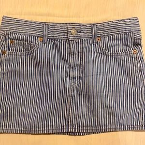 7 for all mankind miniskirt Striped denim Size 28